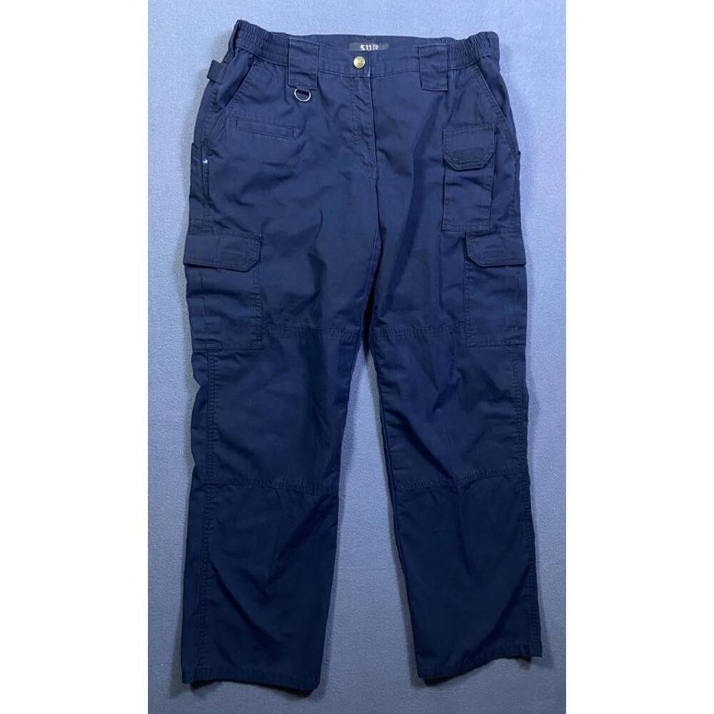 5.11 Tactical Pants Taclite Pro 64360 Elastic Waist Pockets Dark Navy 12 32x31